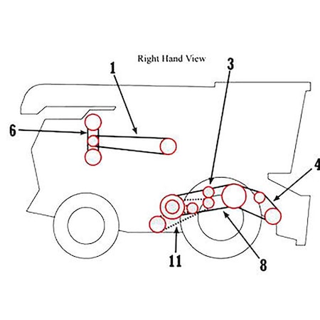 Aftermarket 71132108 Belt Harvester Header Drive for Gleaner C C2 F F2 F3 K K2 Combines COB40-0223